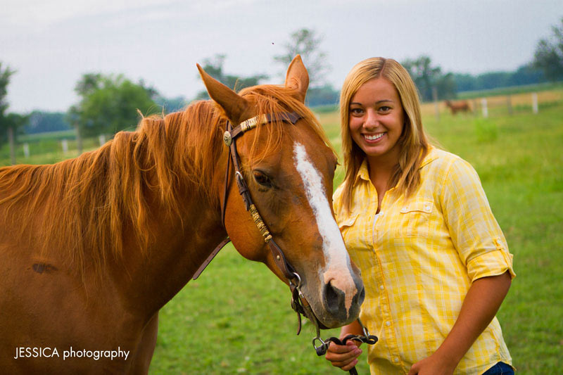 Senior Portrait Rachel Lawrence with Horse