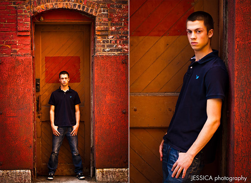 Senior Portrait Seth Spires City Urban Pose Columbus Ohio