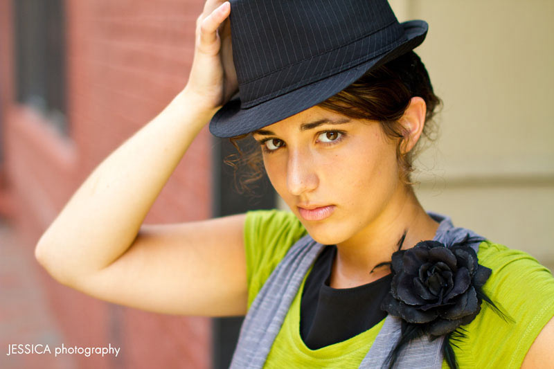 Senior Portrait of Janelle Yoder City/Urban Pose