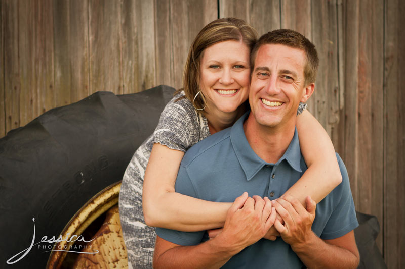 Engagement Pic Jeremy Miller & Jennifer Watson in the Country