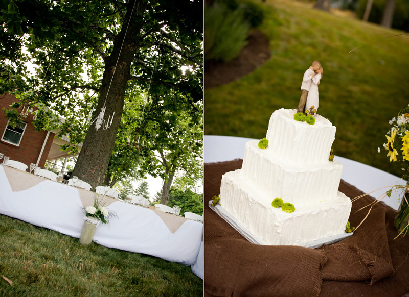 Wedding Pic of Allison & Zachary Gingerich at reception