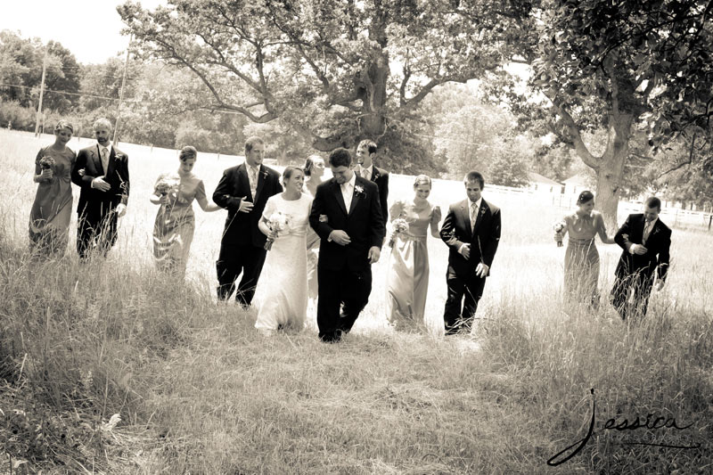 Wedding Pic of Allison & Zachary Gingerich bridal party