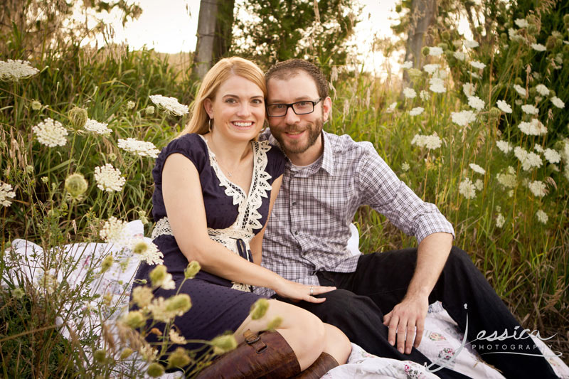 Engagement Portrait of Mark Donnelly & Stacey Forman in the country