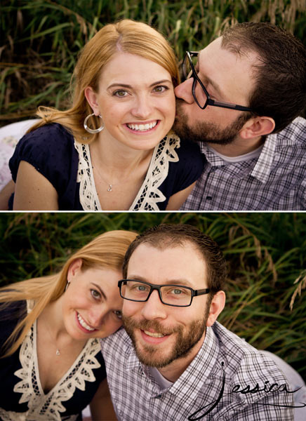 Engagement Portrait of Mark Donnelly & Stacey Forman in the country