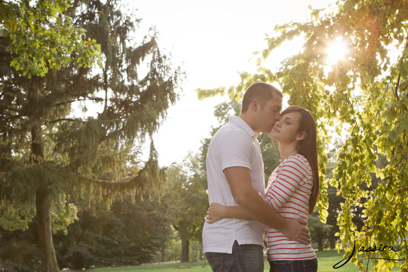 Engaged Pic of Stephen Spires & Amber Miller, The Oval Ohio State University