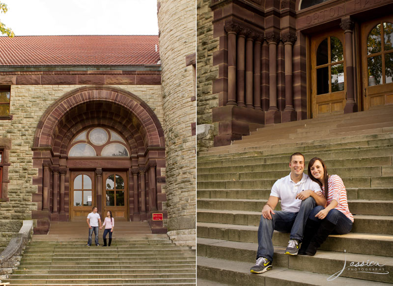 Engaged Pic of Stephen Spires & Amber Miller, Ohio State University