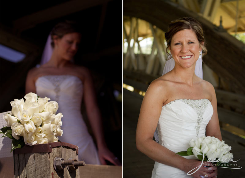 Wedding Pic of Jeremy Miller & Jennifer Watson Miller at Covered Bridge 