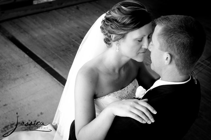 Wedding Pic of Jeremy Miller & Jennifer Watson Miller at Covered Bridge 