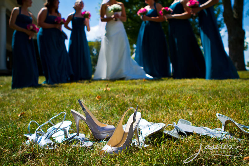 Wedding Pic of Jeremy Miller & Jennifer Watson Miller Bridesmaids Shoes