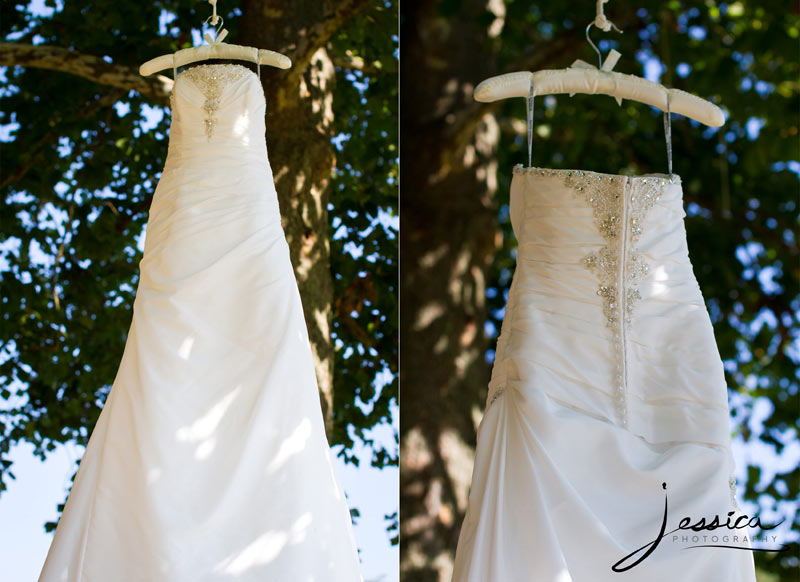 Wedding Pic of Jeremy Miller & Jennifer Watson Miller Wedding Dress