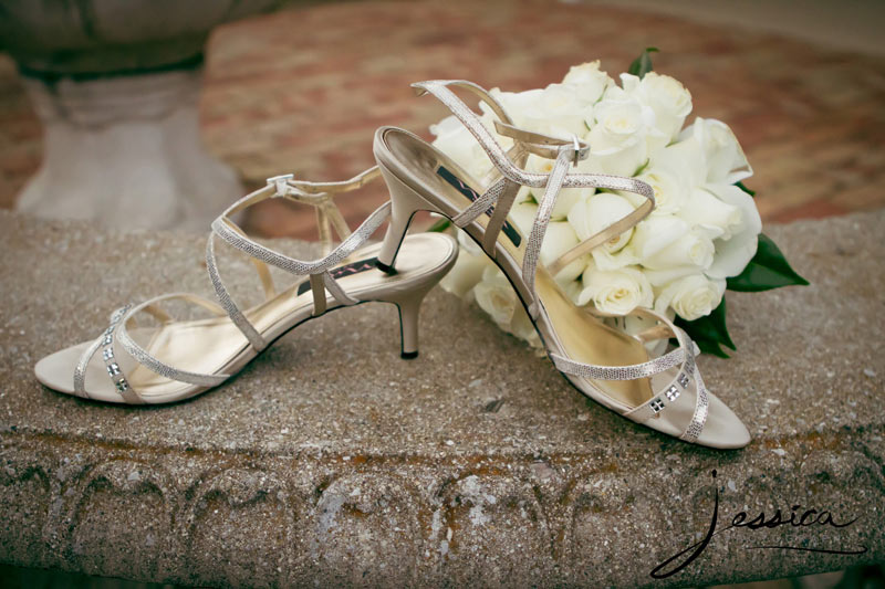 Wedding Pic of Jeremy Miller & Jennifer Watson Miller Shoes