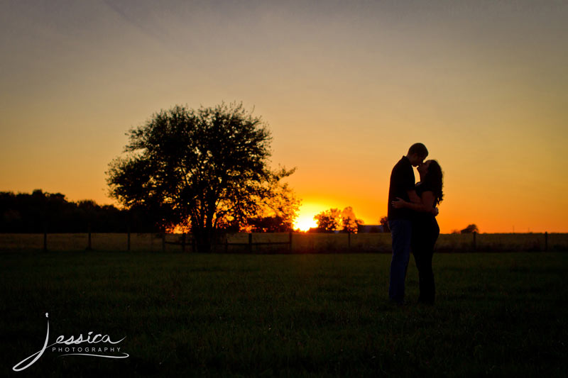 Engagement Portraits of Brooke Beachy & Ory Roberts at Sunset