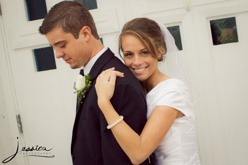 Wedding Portrait of Emily Troyer Beachy and Hans Beachy 