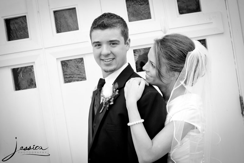 Wedding Portrait of Emily Troyer Beachy and Hans Beachy 