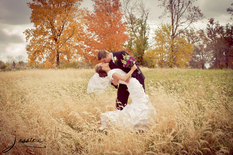 Wedding Portrait of Emily Troyer Beachy and Hans Beachy 