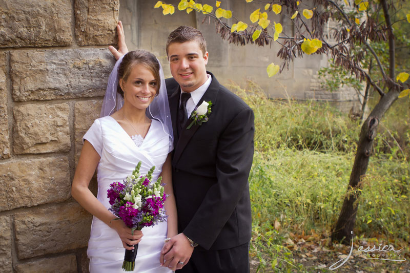 Wedding Portrait of Emily Troyer Beachy and Hans Beachy