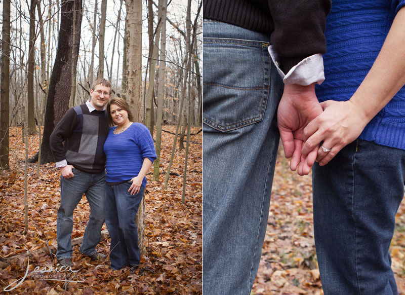 Engagement Portrait of Gayle Friesen and Kevin Buerge at Inniswood Metro Gardens, Westerville