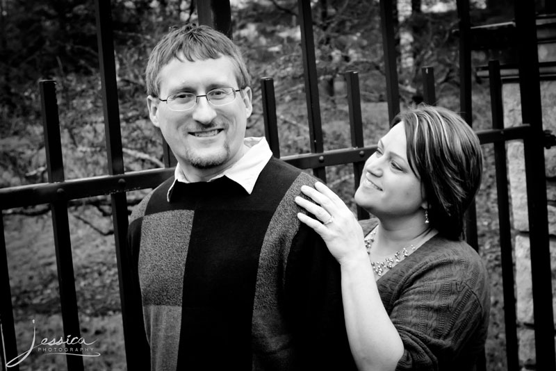 Engagement Portrait of Gayle Friesen and Kevin Buerge at Inniswood Metro Gardens, Westerville