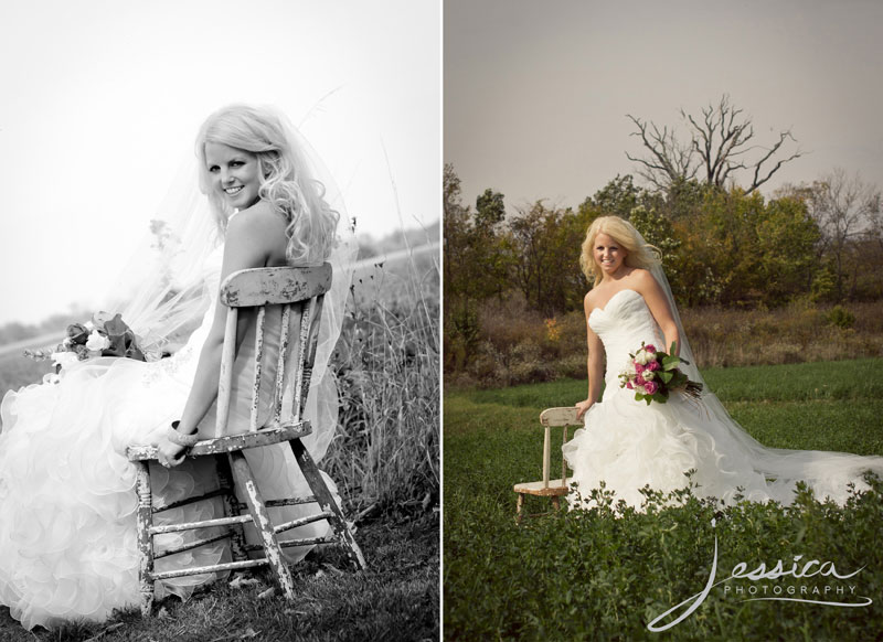 Wedding Portrait of Ashley Ramsey Walter & Sam Walter