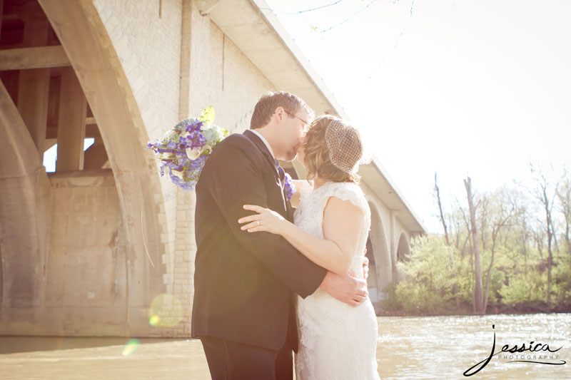 Wedding Portrait of Kevin Buerge and Gayle Friesen Buerge in Dublin Ohio