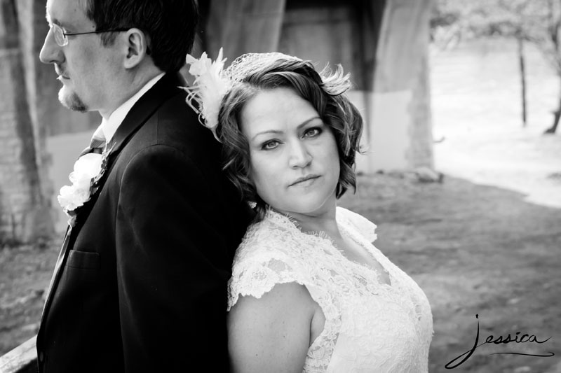Wedding Portrait of Kevin Buerge and Gayle Friesen Buerge in Dublin Ohio
