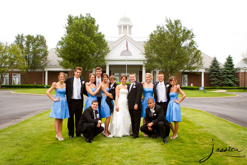 Wedding Pic of Thomas & Jacquelene Hayes at Wedgewood Country Club Powell Ohio