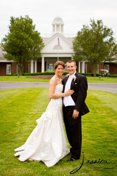 Wedding Pic of Thomas and Jacquelene Hayes at Wedgewood Country Club, Powel Ohio