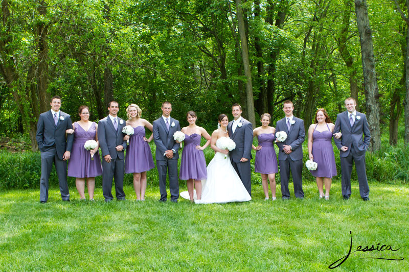 Bridal Party Portrait of Stephen and Amber Spires