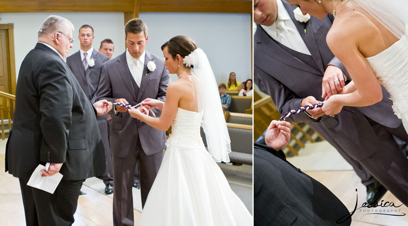 Wedding Pic Braiding a Cord