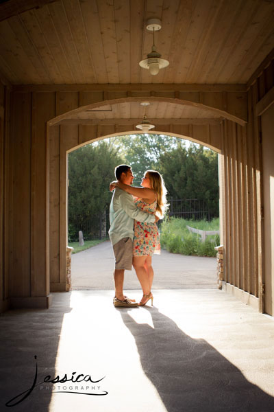 Engagement Pic of Anthony Castro & Ryann Schrock at Inniswood Metro Garden Westerville Ohio