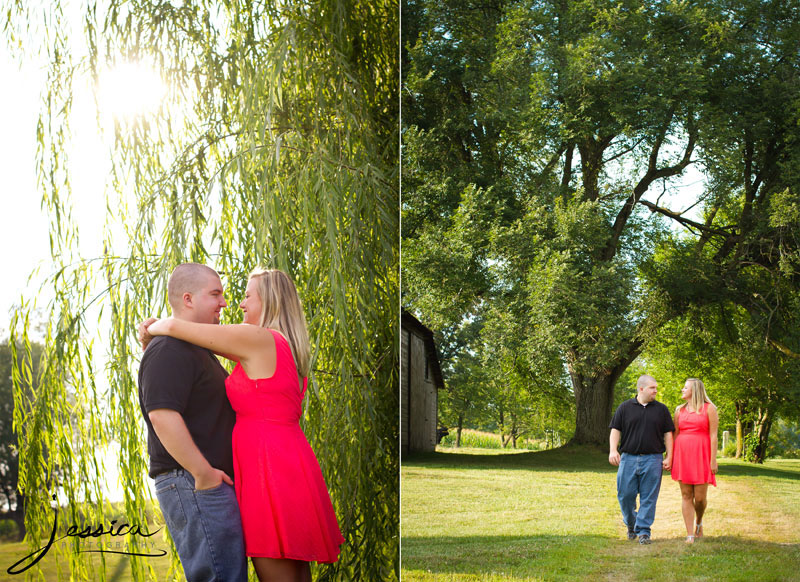 Engagement Portrait of Drew Komer and Brittany Miller