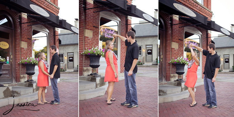Engagement Picture in German Village