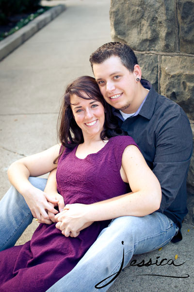 Engagement Pic of Jeff Abbott and Stephanie Roby