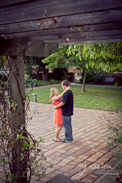Engagement Pic at Fetch Park, German Village, Columbus Ohio