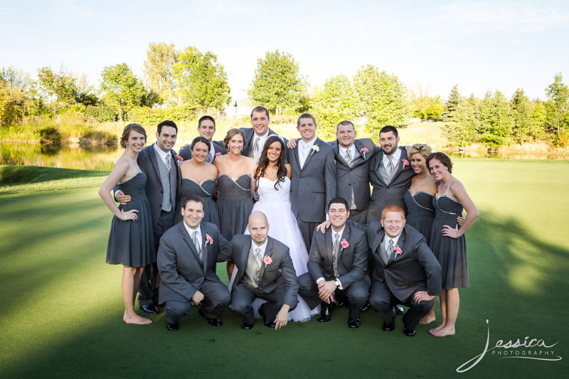 Picture of bridal party at Heritage Golf Course in Hilliard Ohio