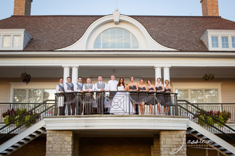 Bridal party picture at Heritage Golf Club, Hilliard Ohio