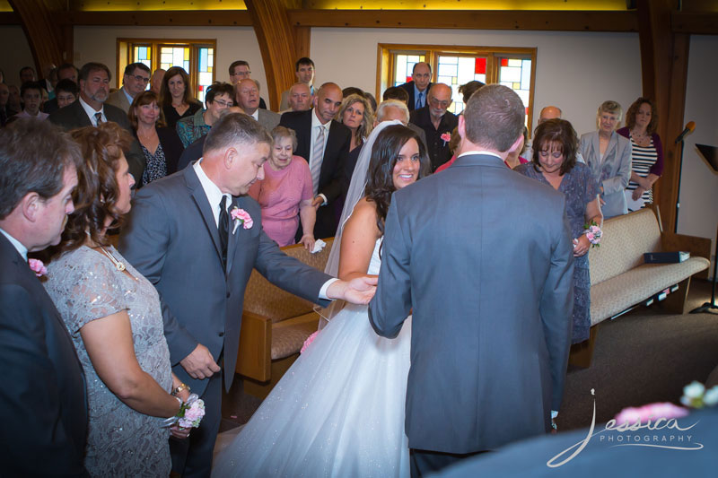 Picture of father giving bride away