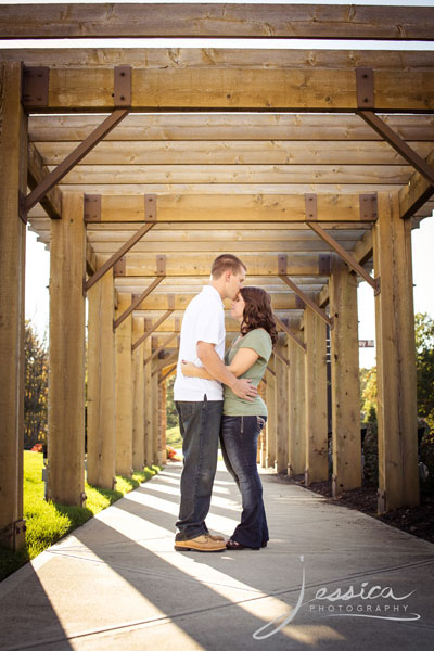 Engagement picture of Mychal Hill and Brooke Hochstetler