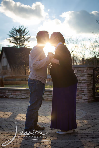 Maternity pic with sun burst