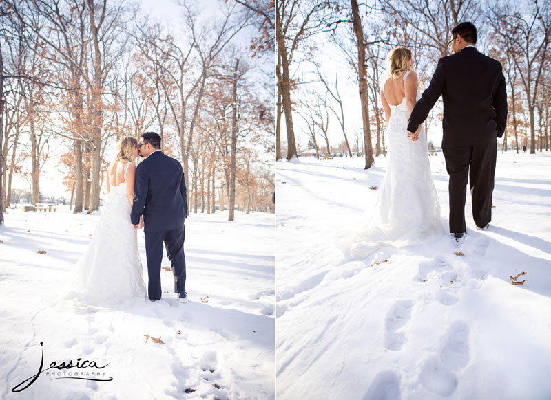 Wedding pic in the snow