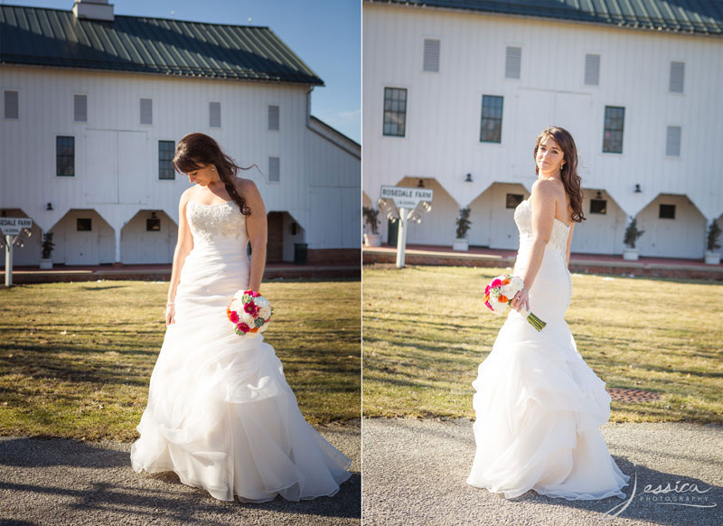 Picture of Bride at Rosedale Farms in Westerville Ohio