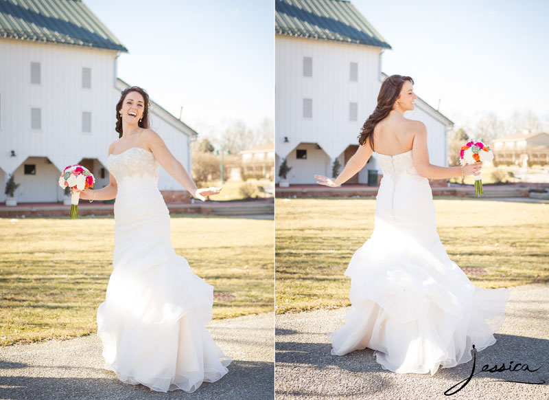 Picture of Bride at Rosedale Farms in Westerville Ohio