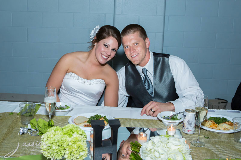 Mychal and Brooke Hill at reception