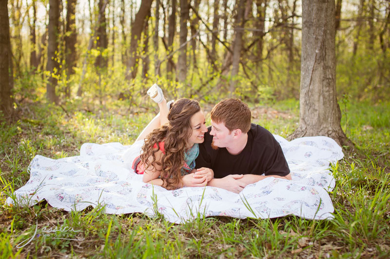 Engagement Portrait of Sarah Kramer and Mike Yoder 