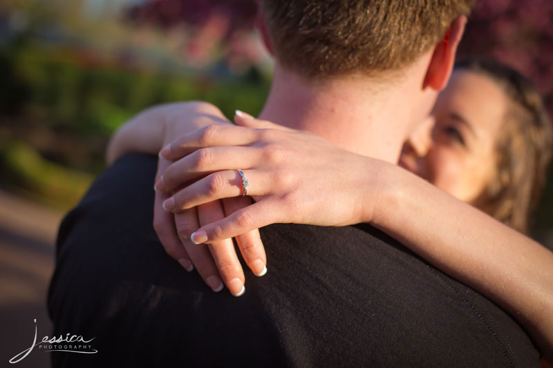 Engagement picture of ring