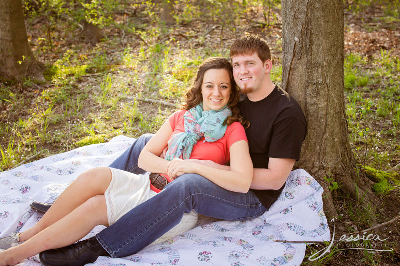 Engagement Portrait of Sarah Kramer and Mike Yoder 