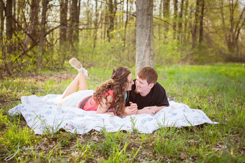 Engagement Portrait of Sarah Kramer and Mike Yoder 