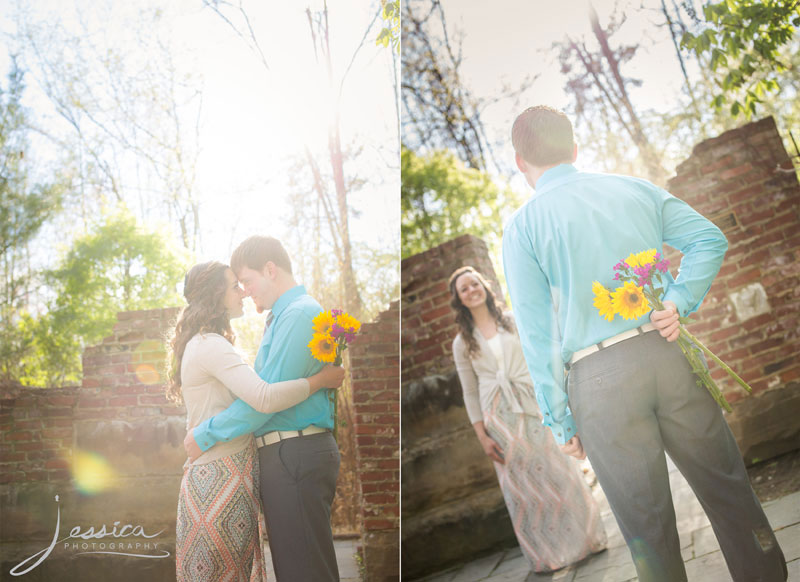 Engagement Portraits at Inniswood Metro Gardens Westerville Ohio