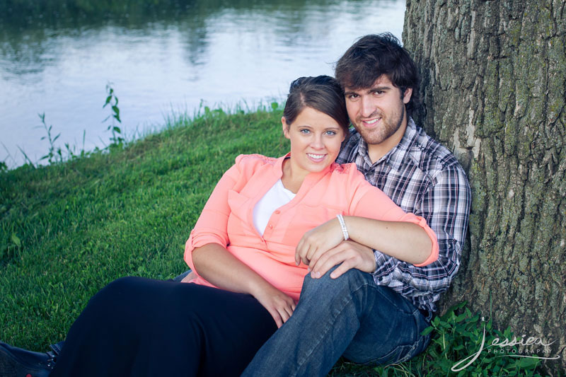 Engagement picture of Evan Yoder and Amanda Weaver