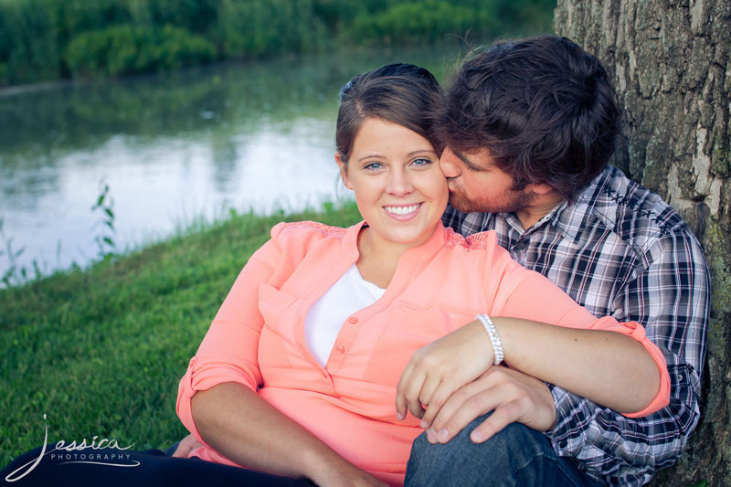 Engagement picture of Evan Yoder and Amanda Weaver